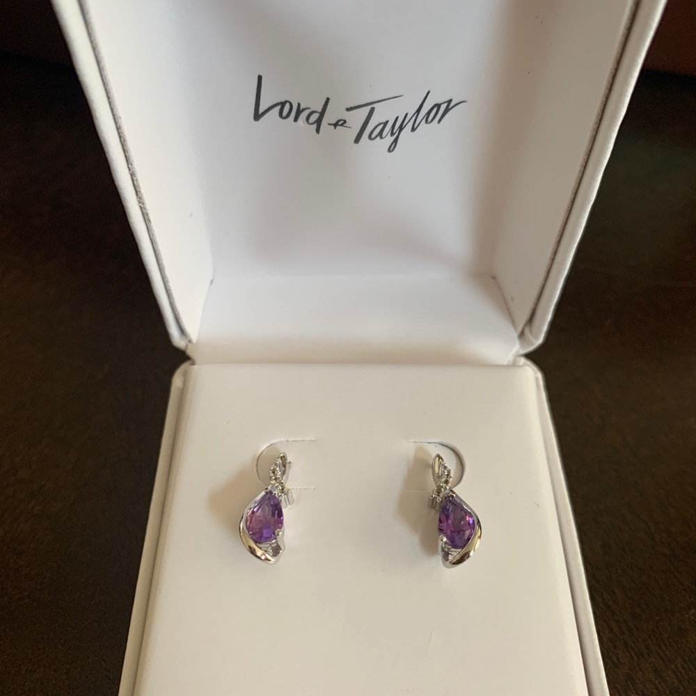 Amethyst earrings from Lord and Taylor